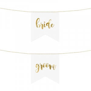 Stolsskyltar Bride & Groom - PartyDeco