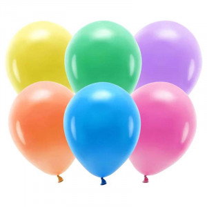 Eko Ballonger Pastell Mix, 30 cm, 10-pack - PartyDeco