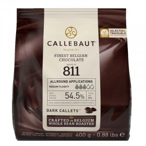 Chokladknappar mörk choklad 400g - Callebaut 811