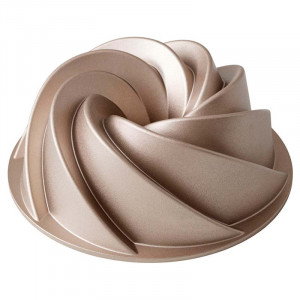 Sockerkaksform Swirl 24 cm, roséguld - Blomsterbergs