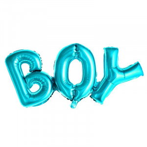 Folieballong Boy, blå - PartyDeco