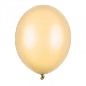 Ballonger Metallic Ljusorange, 23 cm, 10-pack