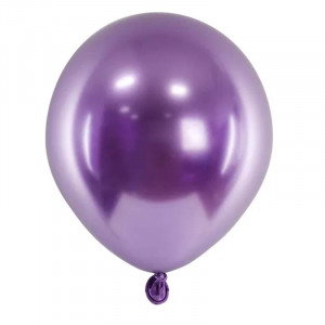Ballonger Metallic lila, 12 cm, 10-pack