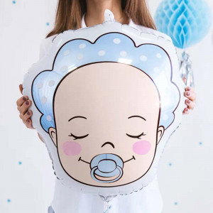 Folieballong Bebis, blå - PartyDeco