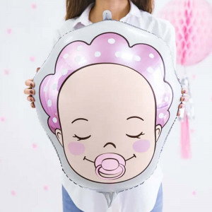 Folieballong Bebis Rosa - PartyDeco