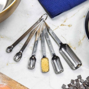 Måttsats 6 delar, rostfritt stål - Masterclass