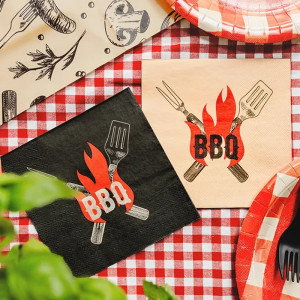 Servetter BBQ, 20-pack - PartyDeco