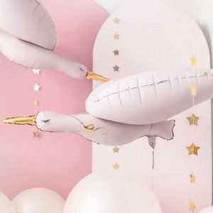 Folieballong Stork, 100 x 43 cm - PartyDeco