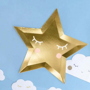Papperstallrikar Little Star Stjärna - PartyDeco