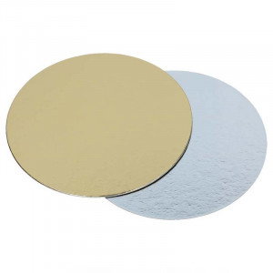 Tårtbricka 10-pack, Ø20 cm, Guld/Silver