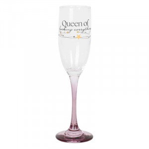 Champagneglas Queen of f*cking everything