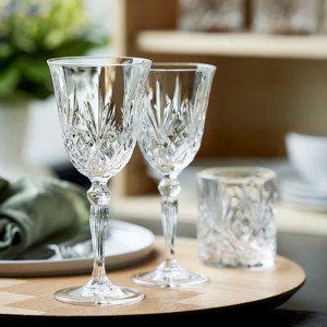Lyngby Krystal Melodia Vitvinsglas 4 st 