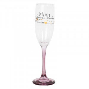 Champagneglas Mom the best