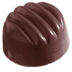Pralinform CW2209 Randig rund - Chocolate World