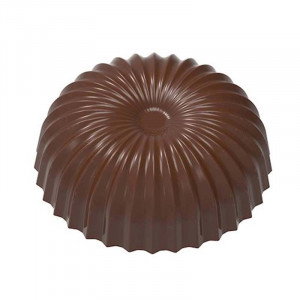 Pralinform CW1964 Halvklot veckad platt - Chocolate World